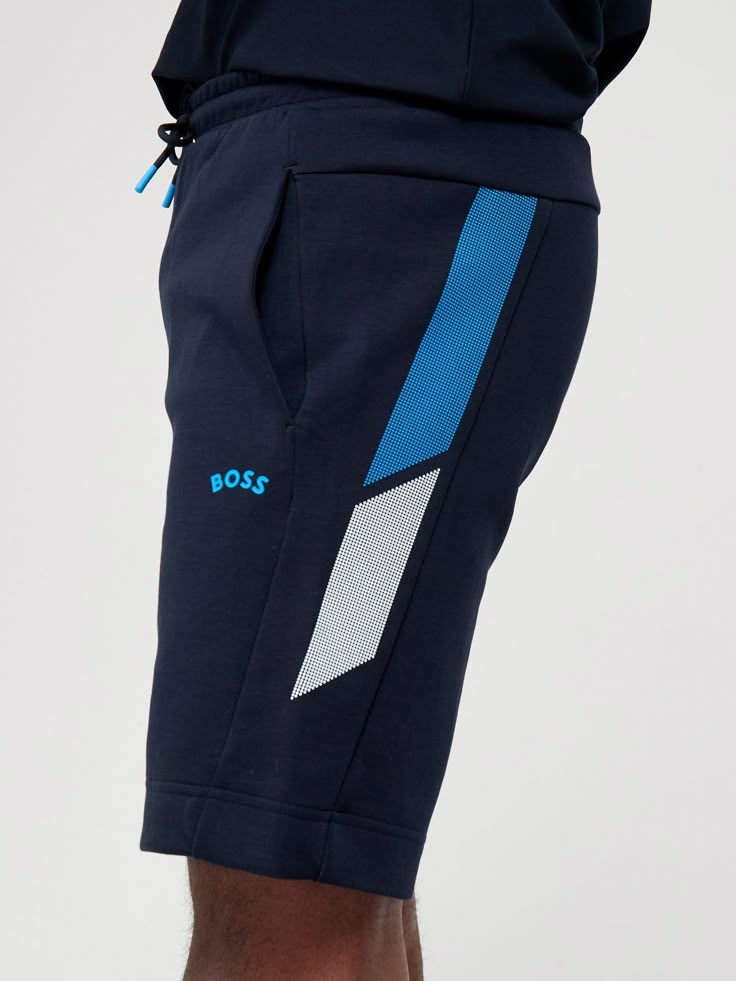 Short navy blue