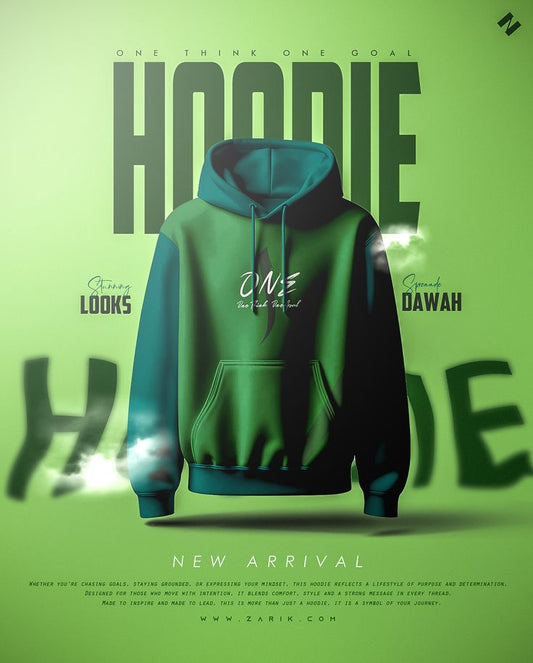 Hoodie green fit
